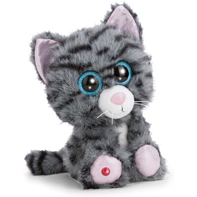 NICI 63035 Glubschis Pluche dier kat Nomelia grijs, 25 cm, zacht, schattig om te knuffelen en te spelen, voor kinderen en volwassenen, cadeau-idee Peluche douce, adorable peluche pour câliner et jouer, pour enfants et adultes, idée cadeau, conçu avec be NICI 63035 Glubschis Pluche dier kat Nomelia grijs, 25 cm, zacht, schattig om te knuffelen en te spelen, voor kinderen en volwassenen, cadeau-idee Peluche douce, adorable peluche pour câliner et jouer, pour enfants et adultes, idée cadeau, conçu avec be