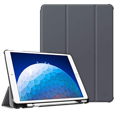 FINTIE Beschermhoes voor iPad Air 3e generatie 2019/iPad Pro 2017-10,5 inch Beschermhoes met penhouder, hard, dun, licht, automatische slaap/wekker, spacegrijs FINTIE Beschermhoes voor iPad Air 3e generatie 2019/iPad Pro 2017-10,5 inch Beschermhoes met penhouder, hard, dun, licht, automatische slaap/wekker, spacegrijs