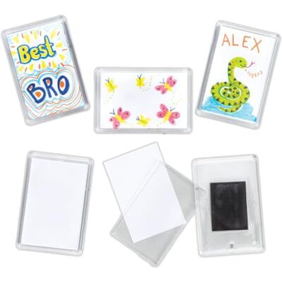 Baker Ross Magnetische set, 68 mm x 43 mm, wit Baker Ross Magnetische set, 68 mm x 43 mm, wit