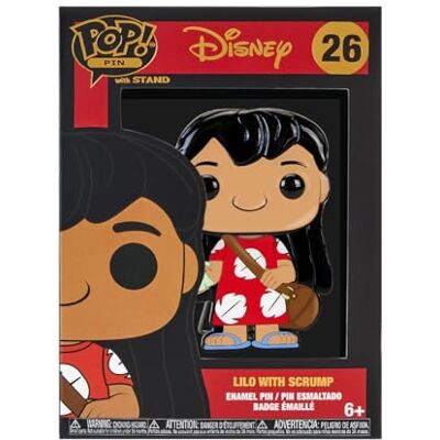 Funko Pop! Disney: Lilo & Stitch Lilo met Scrump Fantasie emaille broche om te verzamelen voor rugzakken Funko Pop! Disney: Lilo & Stitch Lilo met Scrump Fantasie emaille broche om te verzamelen voor rugzakken