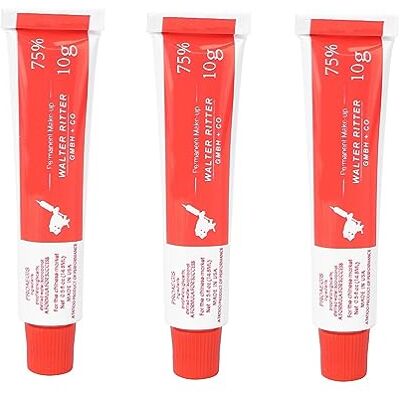 Generico 3 tubes tattoo-crème, pre-tatoeage, piercing en PMU, 10 g/tube Generico 3 tubes tattoo-crème, pre-tatoeage, piercing en PMU, 10 g/tube