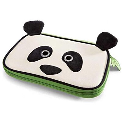 NICI Wild Friends 41098.0 Pennenetui Panda, kunstleer en pluche, 3 x 21 cm NICI Wild Friends 41098.0 Pennenetui Panda, kunstleer en pluche, 3 x 21 cm
