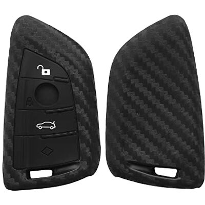 kwmobile Autosleutelhoes compatibel met BMW Smart Key 3-knops autosleutel accessoire zachte siliconen hoes zwart kwmobile Autosleutelhoes compatibel met BMW Smart Key 3-knops autosleutel accessoire zachte siliconen hoes zwart