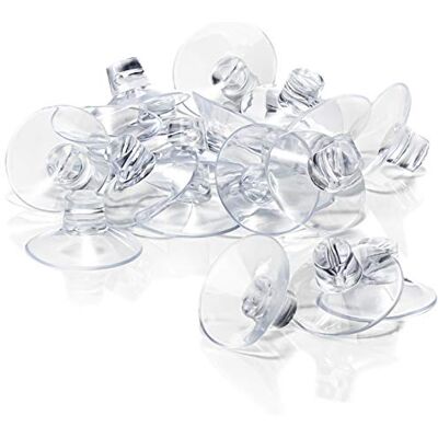 com-four ® 20 x zuignappen met kabeldoorvoer voor lichtkettingen com-four ® 20 x zuignappen met kabeldoorvoer voor lichtkettingen