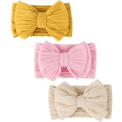 DRESHOW 3 stuks haarlinten voor baby's, meisjes, haarband, accessoires, baby, meisjes, kinderen, tulband, haarband Eén maat DRESHOW 3 stuks haarlinten voor baby's, meisjes, haarband, accessoires, baby, meisjes, kinderen, tulband, haarband Eén maat