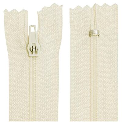 AERZETIX C62997 – set van 10 ritssluitingen met spiraalritssluiting nr. 3, niet deelbaar, 12 cm, van nylon, zelfblokkerende metalen schuiver, ecru, kleding, naaien, broeken, mercerie AERZETIX C62997 – set van 10 ritssluitingen met spiraalritssluiting nr. 3, niet deelbaar, 12 cm, van nylon, zelfblokkerende metalen schuiver, ecru, kleding, naaien, broeken, mercerie