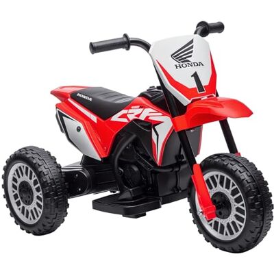 HOMCOM Elektrische crossmotor voor kinderen, licentie Honda CRF450RL 6 V, rood HOMCOM Elektrische crossmotor voor kinderen, licentie Honda CRF450RL 6 V, rood