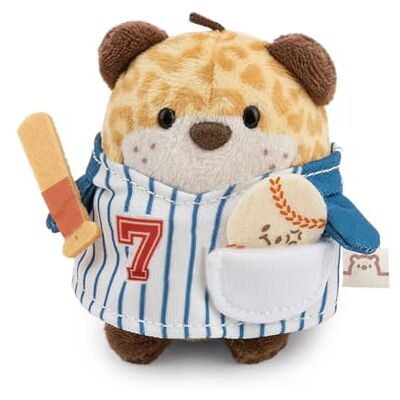 NICI mymochi Luipaard Ichiro pluche, 8 cm 62908 Met bal en honkbalkostuum, in geschenkdoos, kawaii-design, zacht en behaaglijk, voor kinderen en volwassenen NICI mymochi Luipaard Ichiro pluche, 8 cm 62908 Met bal en honkbalkostuum, in geschenkdoos, kawaii-design, zacht en behaaglijk, voor kinderen en volwassenen