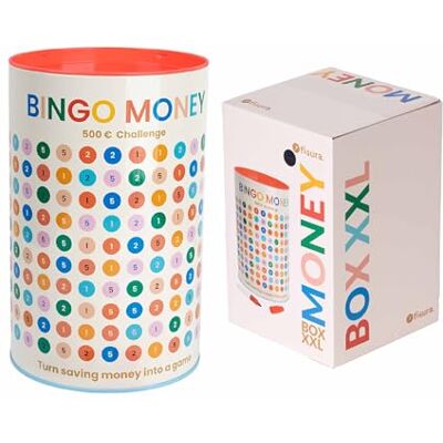 Fisura Originele Spaarpot 'Bingo Money' voor kinderen en volwassenen. Leuke spaardoos met marker. In geschenkdoos. Afmetingen: 13 x 20 cm. Capaciteit: 500 € Fisura Originele Spaarpot 'Bingo Money' voor kinderen en volwassenen. Leuke spaardoos met marker. In geschenkdoos. Afmetingen: 13 x 20 cm. Capaciteit: 500 €