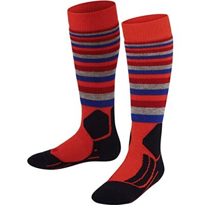 Falke mixte enfant SK2 Stripes chaussettes de ski rembourrage moyen renforts au tibia chaudes respirantes séchage rapide régulation climatique anti-odeur laine fil fonctionnel 1 paire Falke mixte enfant SK2 Stripes chaussettes de ski rembourrage moyen renforts au tibia chaudes respirantes séchage rapide régulation climatique anti-odeur laine fil fonctionnel 1 paire