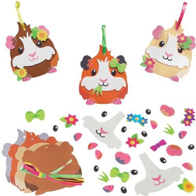 Baker Ross WA116 Kits de décoration assortis pour cochons d'Inde Lot de 8, kits de bricolage en mousse amusants pour la classe et la maison Baker Ross WA116 Kits de décoration assortis pour cochons d'Inde Lot de 8, kits de bricolage en mousse amusants pour la classe et la maison