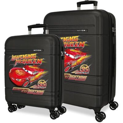 Disney Joumma Lightning Mcqueen Ensemble de valises rigides en ABS avec fermeture à combinaison TSA 111L 6,5 kg 4 roues doubles extensible 48 x 68 x 27 cm Disney Joumma Lightning Mcqueen Ensemble de valises rigides en ABS avec fermeture à combinaison TSA 111L 6,5 kg 4 roues doubles extensible 48 x 68 x 27 cm
