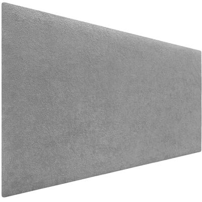 DHOME Hoofdeinde met badstof afwerking, zachte coating, effen, zachte stof, voor muur, absorberend, hoofdeinde voor slaapkamer (105 cm, 4 cm 50 h, grijs) DHOME Hoofdeinde met badstof afwerking, zachte coating, effen, zachte stof, voor muur, absorberend, hoofdeinde voor slaapkamer (105 cm, 4 cm 50 h, grijs)
