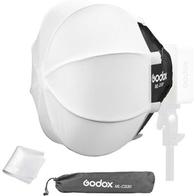 GODOX ML-CS30 softbox 30 x 30 cm voor ML100Bi en ML100R, compatibel met ML100R, ML100Bi, ML60IIBi, ML60Bi, ML60, ML30Bi en ML30 GODOX ML-CS30 softbox 30 x 30 cm voor ML100Bi en ML100R, compatibel met ML100R, ML100Bi, ML60IIBi, ML60Bi, ML60, ML30Bi en ML30