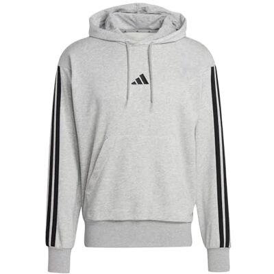 Adidas Essential Three Stripes French Terry Hoodie voor heren (1 stuk) Adidas Essential Three Stripes French Terry Hoodie voor heren (1 stuk)