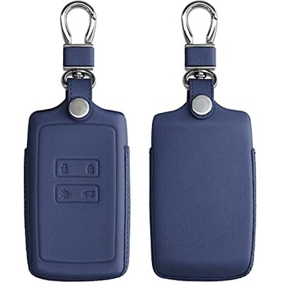 kwmobile autosleutelhoes compatibel met Renault 4-knops Smartkey autosleutel (alleen Keyless Go) Hoesje voor autosleutel in donkerblauw Leren hoes kwmobile autosleutelhoes compatibel met Renault 4-knops Smartkey autosleutel (alleen Keyless Go) Hoesje voor autosleutel in donkerblauw Leren hoes