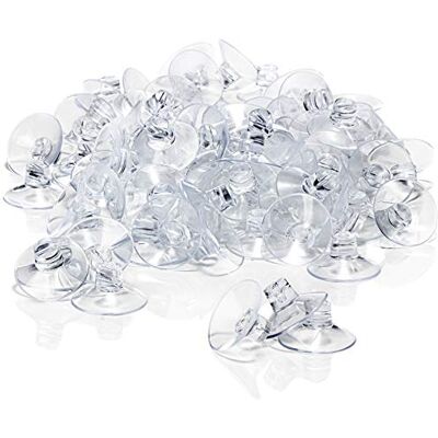 com-four ® 100 x zuignap met kabelgleuf voor lichtsnoeren Raamdecoratie, stevige raamknoppen voor raammontage voor Kerstmis, zuignap houder Ø 45 mm com-four ® 100 x zuignap met kabelgleuf voor lichtsnoeren Raamdecoratie, stevige raamknoppen voor raammontage voor Kerstmis, zuignap houder Ø 45 mm