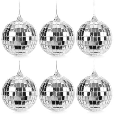 com-four ® 6x Disco bal spiegel bal om op te hangen disco bal voor feest feest bal voor oudejaarsavond, verjaardag, themafeest Ø 7 cm (Ø 7cm) com-four ® 6x Disco bal spiegel bal om op te hangen disco bal voor feest feest bal voor oudejaarsavond, verjaardag, themafeest Ø 7 cm (Ø 7cm)