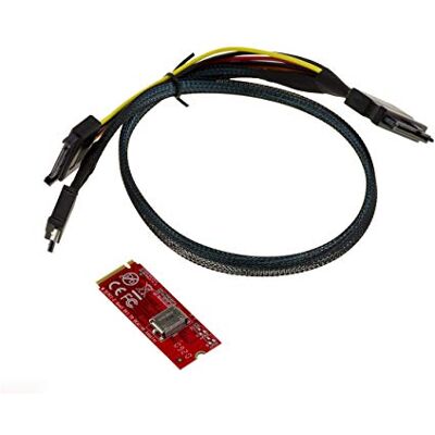 KALEA-INFORMATIQUE OCULINK SFF-8612 naar M2 PCIe M Key 4 Lane adapterconverter SFF-8611 naar SFF-8639 kabel voor NVMe SSD KALEA-INFORMATIQUE OCULINK SFF-8612 naar M2 PCIe M Key 4 Lane adapterconverter SFF-8611 naar SFF-8639 kabel voor NVMe SSD