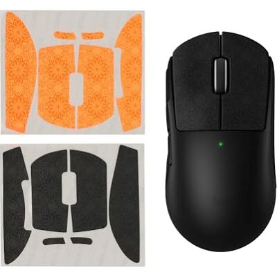 kwmobile Antislipband, compatibel met Logitech G PRO X Superlight 2 / G PRO X Superlight, antislip band, kunstlederen band voor gamingmuis, zwart-oranje kwmobile Antislipband, compatibel met Logitech G PRO X Superlight 2 / G PRO X Superlight, antislip band, kunstlederen band voor gamingmuis, zwart-oranje