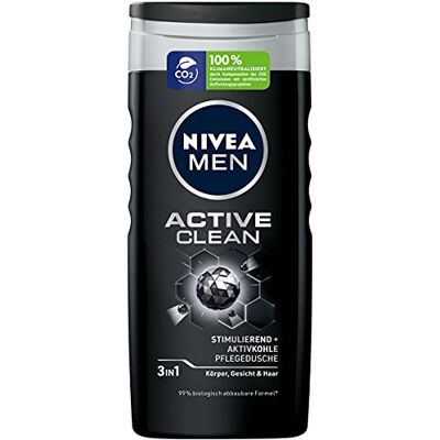 NIVEA Men Active Clean verzorgingsdouche, 250 ml NIVEA Men Active Clean verzorgingsdouche, 250 ml