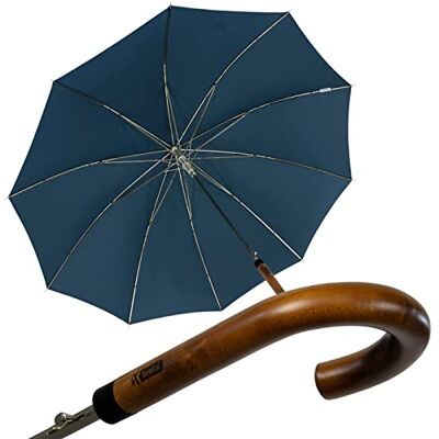 iX-brella Automatische paraplu voor heren met rond handvat van echt hout iX-brella Automatische paraplu voor heren met rond handvat van echt hout