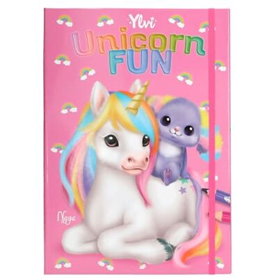 Depesche 13741 Ylvi Unicorn Fun kleurboek met 24 uitgesneden pagina's voor het maken van eenhoornmotieven, inclusief 3 vellen stickers Depesche 13741 Ylvi Unicorn Fun kleurboek met 24 uitgesneden pagina's voor het maken van eenhoornmotieven, inclusief 3 vellen stickers