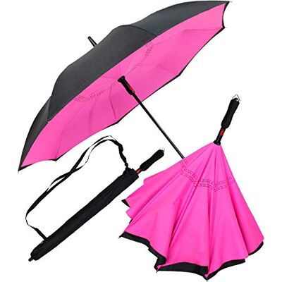 iX-brella Omgekeerde paraplu met automatische opening aan de achterkant iX-brella Omgekeerde paraplu met automatische opening aan de achterkant