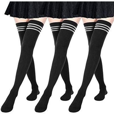 DRESHOW Extra lange kousen voor dames, dijen, voor sport en cosplay. One Size DRESHOW Extra lange kousen voor dames, dijen, voor sport en cosplay. One Size