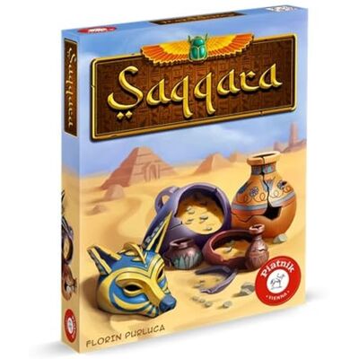 Piatnik Saqqara (kinderspel): Fundstücke in Heißen Wüstensand! Eenvoudige regels, maar weinig onderscheidingen Piatnik Saqqara (kinderspel): Fundstücke in Heißen Wüstensand! Eenvoudige regels, maar weinig onderscheidingen