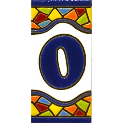 ART Bord met cijfers en letters. Keramische tegels van poly-chroom, handbeschilderd, in droogtouw (cuerda seca) voor nummers, namen, richtingen en verzachting. Een gepersonaliseerde tekst. Mosaico mini-motief. 7,3 x 3,5 cm. (LETTRE "O"O") ART Bord met cijfers en letters. Keramische tegels van poly-chroom, handbeschilderd, in droogtouw (cuerda seca) voor nummers, namen, richtingen en verzachting. Een gepersonaliseerde tekst. Mosaico mini-motief. 7,3 x 3,5 cm. (LETTRE "O"O")