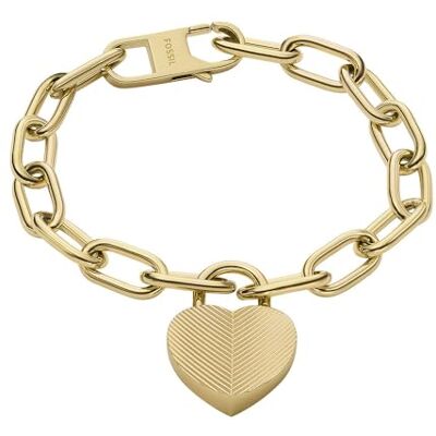 Fossil Harlow Roestvrijstalen damesarmband met karabijnsluiting, Roestvrij staal, Geen edelsteen Fossil Harlow Roestvrijstalen damesarmband met karabijnsluiting, Roestvrij staal, Geen edelsteen