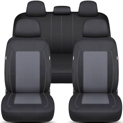 BREMER SITZBEZÜGE Ensemble complet de housses de siège pour BMW X2 X39 à partir de 2018 en noir/gris FT4 BREMER SITZBEZÜGE Ensemble complet de housses de siège pour BMW X2 X39 à partir de 2018 en noir/gris FT4