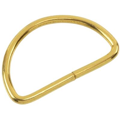AERZETIX Set van 12 ringen in de vorm "D" halve maan lussen 30 x 2,5 mm accessoire voor handtasriemen knutselproject zakje decoratie in goudkleurig metaal AERZETIX Set van 12 ringen in de vorm "D" halve maan lussen 30 x 2,5 mm accessoire voor handtasriemen knutselproject zakje decoratie in goudkleurig metaal