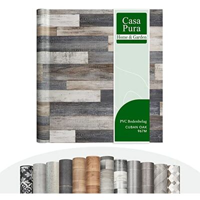 casa pura Plaza CV Flooring Extra slijtvaste PVC vloeren Cubaanse eik mix 967M Elegante houtlook Gestructureerd oppervlak Verkocht per meter (100 x 500 cm) casa pura Plaza CV Flooring Extra slijtvaste PVC vloeren Cubaanse eik mix 967M Elegante houtlook Gestructureerd oppervlak Verkocht per meter (100 x 500 cm)