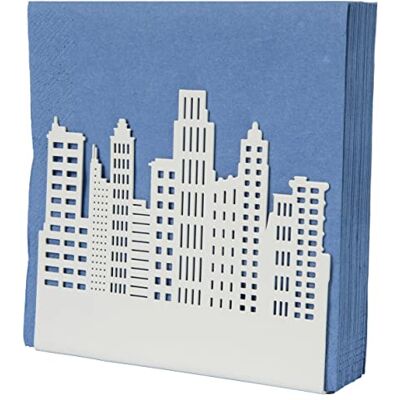 Fisura Originele handdoekhouder met gebouwdesign wit servettenhouder handdoekhouder metalen handdoekhouder keuken handdoekhouder 15x4x13cm Fisura Originele handdoekhouder met gebouwdesign wit servettenhouder handdoekhouder metalen handdoekhouder keuken handdoekhouder 15x4x13cm