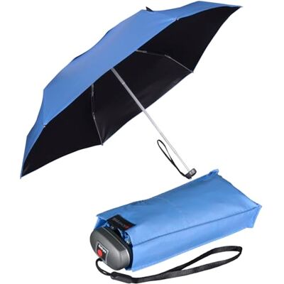Knirps Reisparaplu, blauw, zwarte coating, uv-bescherming, 93 cm Knirps Reisparaplu, blauw, zwarte coating, uv-bescherming, 93 cm