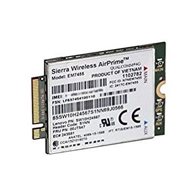 Lenovo ThinkPad EM7455 4G Mobile Broadband 4G LTE Advanced PCIe voor ThinkPad A475, L470, L570, P50, P51, P70, P71, T25, T470, T570, X270 Lenovo ThinkPad EM7455 4G Mobile Broadband 4G LTE Advanced PCIe voor ThinkPad A475, L470, L570, P50, P51, P70, P71, T25, T470, T570, X270