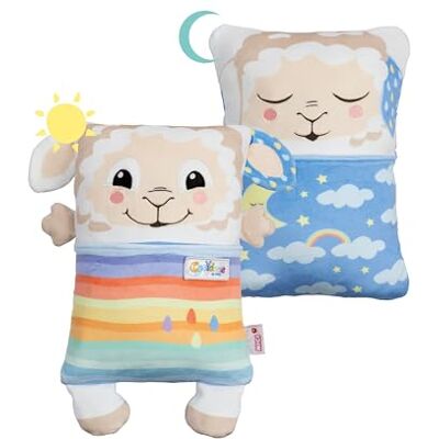 NICI Cosidoo Pluche schaap met omkeerbare functie, 30 x 20 cm, beige, zacht, voor kleine pluche liefhebbers, om te knuffelen en te spelen, thuis, op de kleuterschool of onderweg 62292 NICI Cosidoo Pluche schaap met omkeerbare functie, 30 x 20 cm, beige, zacht, voor kleine pluche liefhebbers, om te knuffelen en te spelen, thuis, op de kleuterschool of onderweg 62292