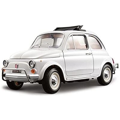 Bburago Fiat 500L 1968 Realistisch model antieke auto in schaal 1:18, gietijzeren replica met openingen, 2 willekeurige kleuren, officiële Fiat-licentie, aanbevolen leeftijd: 3+ jaar Bburago Fiat 500L 1968 Realistisch model antieke auto in schaal 1:18, gietijzeren replica met openingen, 2 willekeurige kleuren, officiële Fiat-licentie, aanbevolen leeftijd: 3+ jaar