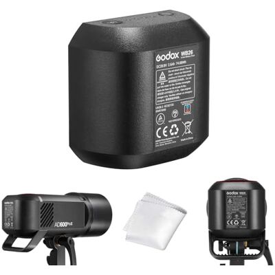 GODOX WB26 WB26A batterij voor AD600Pro II AD600Pro 【Verbeterde versie】 DC 28,8 V 74,88 Wh, ook compatibel met Flashpoint XPLOR 600PRO II en XPLOR 600PRO GODOX WB26 WB26A batterij voor AD600Pro II AD600Pro 【Verbeterde versie】 DC 28,8 V 74,88 Wh, ook compatibel met Flashpoint XPLOR 600PRO II en XPLOR 600PRO
