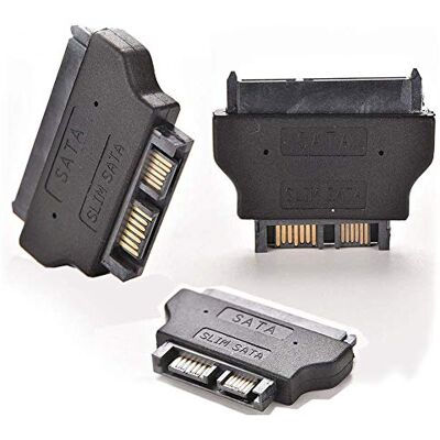 KALEA-INFORMATIQUE 22-punts SATA converter (15+7) vrouwelijk naar mini SATA SlimSATA mannelijk KALEA-INFORMATIQUE 22-punts SATA converter (15+7) vrouwelijk naar mini SATA SlimSATA mannelijk