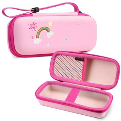 FINTIE Case voor 3Doodler Start+ Essentials (2024/2023) 3D-printpen voor kinderen, organizer met oplaadriem, printfilament en USB-oplader (alleen hoes), roze FINTIE Case voor 3Doodler Start+ Essentials (2024/2023) 3D-printpen voor kinderen, organizer met oplaadriem, printfilament en USB-oplader (alleen hoes), roze