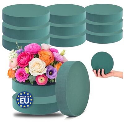 com-four ® 3 x bloemenschuim voor bloemstukken, 16 x 3,5 cm com-four ® 3 x bloemenschuim voor bloemstukken, 16 x 3,5 cm