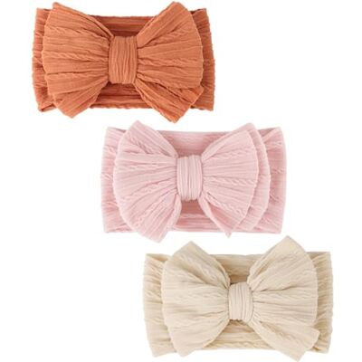 DRESHOW 3 stuks haarlinten voor baby's, meisjes, haarband, accessoires, baby, meisjes, kinderen, tulband, haarband Eén maat DRESHOW 3 stuks haarlinten voor baby's, meisjes, haarband, accessoires, baby, meisjes, kinderen, tulband, haarband Eén maat