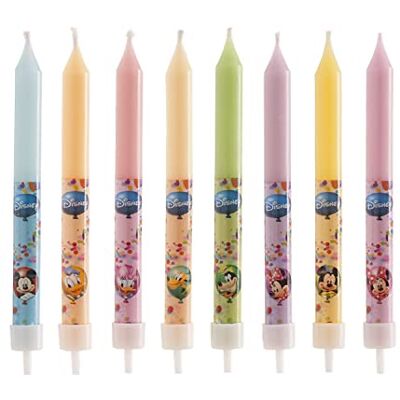 Disney Dekora 346173 and Friends waskaarsen, meerkleurig, 8 stuks Disney Dekora 346173 and Friends waskaarsen, meerkleurig, 8 stuks