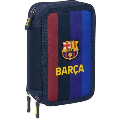 safta F.C. Barcelone 1ère équipe 26/27 Trousse scolaire avec 37 outils inclus, confortable et polyvalent, 12,5 x 5,5 x 19,5 cm safta F.C. Barcelone 1ère équipe 26/27 Trousse scolaire avec 37 outils inclus, confortable et polyvalent, 12,5 x 5,5 x 19,5 cm