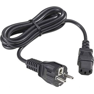 goobay 50098 snoer-connector voor koude apparaten, 2 m lengte, zwart goobay 50098 snoer-connector voor koude apparaten, 2 m lengte, zwart