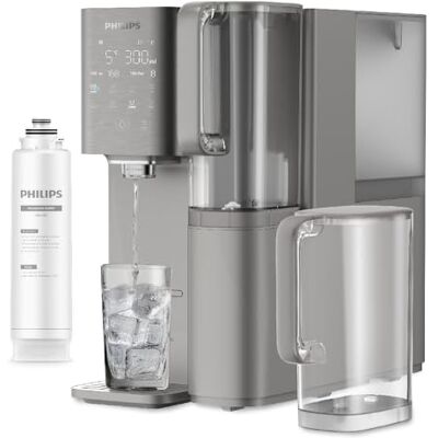 Philips Water ADD6921DG Waterstation met omgekeerde osmose: verwijdert tot 110 stoffen, onmiddellijke verwarming en koeling, levensduur van het filter van 1 jaar Philips Water ADD6921DG Waterstation met omgekeerde osmose: verwijdert tot 110 stoffen, onmiddellijke verwarming en koeling, levensduur van het filter van 1 jaar