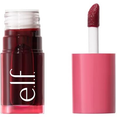 e.l.f. Sheer For It Tinted Blush: 2-in-1 formule voor lippen en wangen, multifunctioneel, natuurlijke finish, veganistisch en dierproefvrij, kleur Left On Red. e.l.f. Sheer For It Tinted Blush: 2-in-1 formule voor lippen en wangen, multifunctioneel, natuurlijke finish, veganistisch en dierproefvrij, kleur Left On Red.